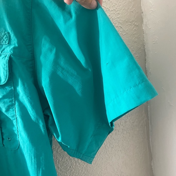 Magellan Outdoors Men's Aqua Button Down Shirt Size XLarge - Picture 6 of 9